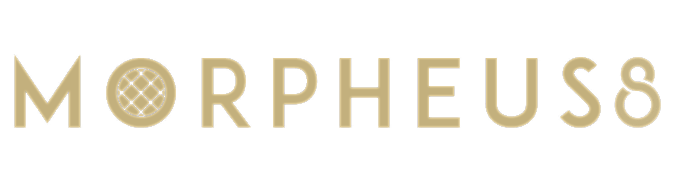 Morpheus8 logo in gold color scheme.